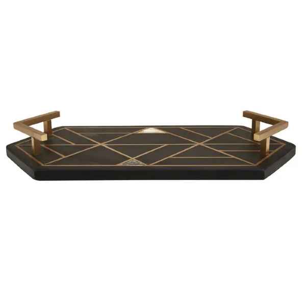 ORIANA BLACK SLATE TRAY