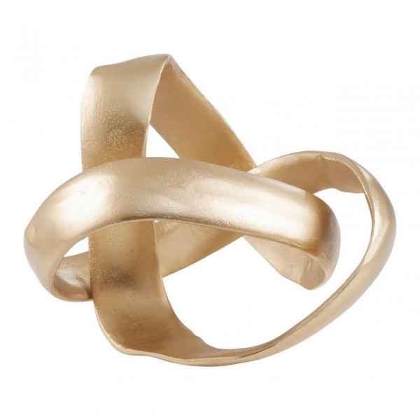 PRATO GOLD FINISH KNOT SCULPTURE