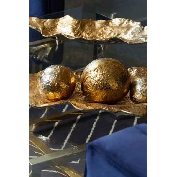 DION LARGE OMBRE SILVER AND GOLD FINISH DISH