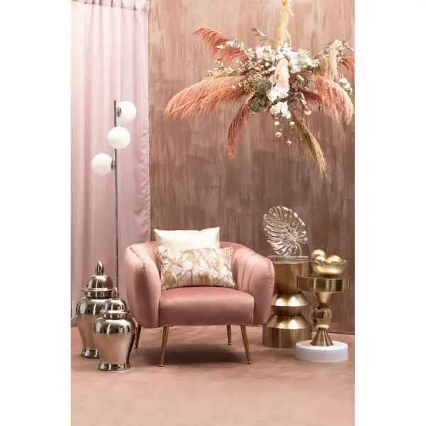 DION SET OF THREE OMBRE SILVER AND GOLD FINISH DECO BALLS