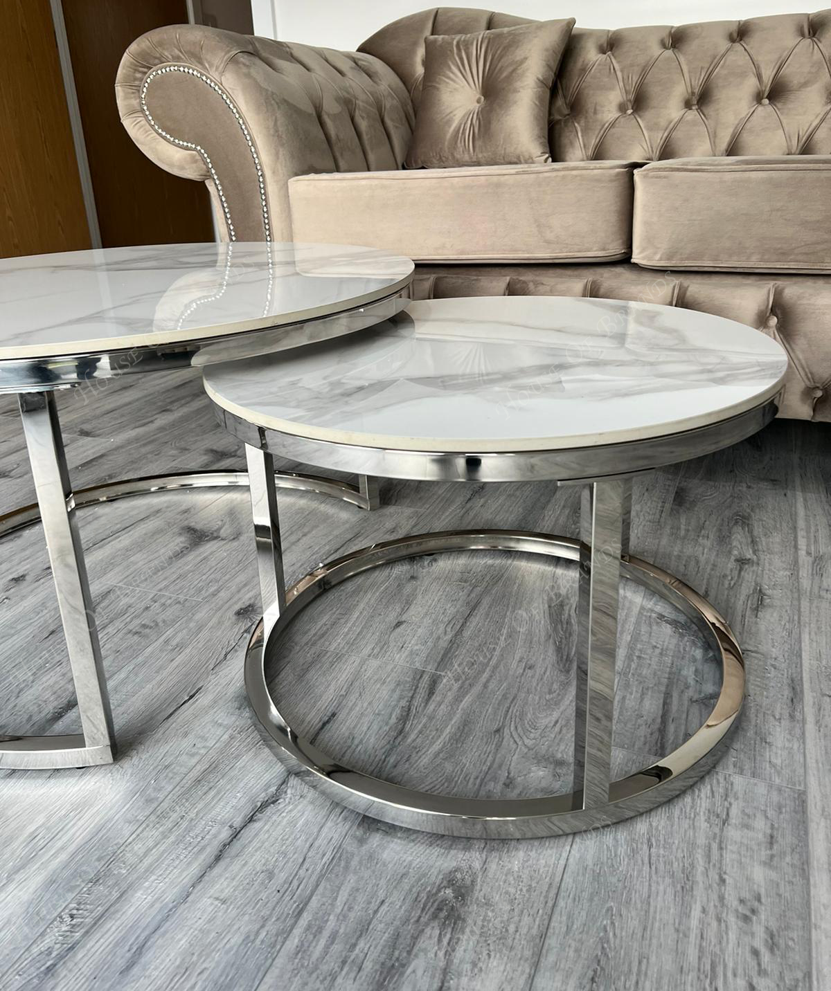 Silver Nest of Coffee Tables