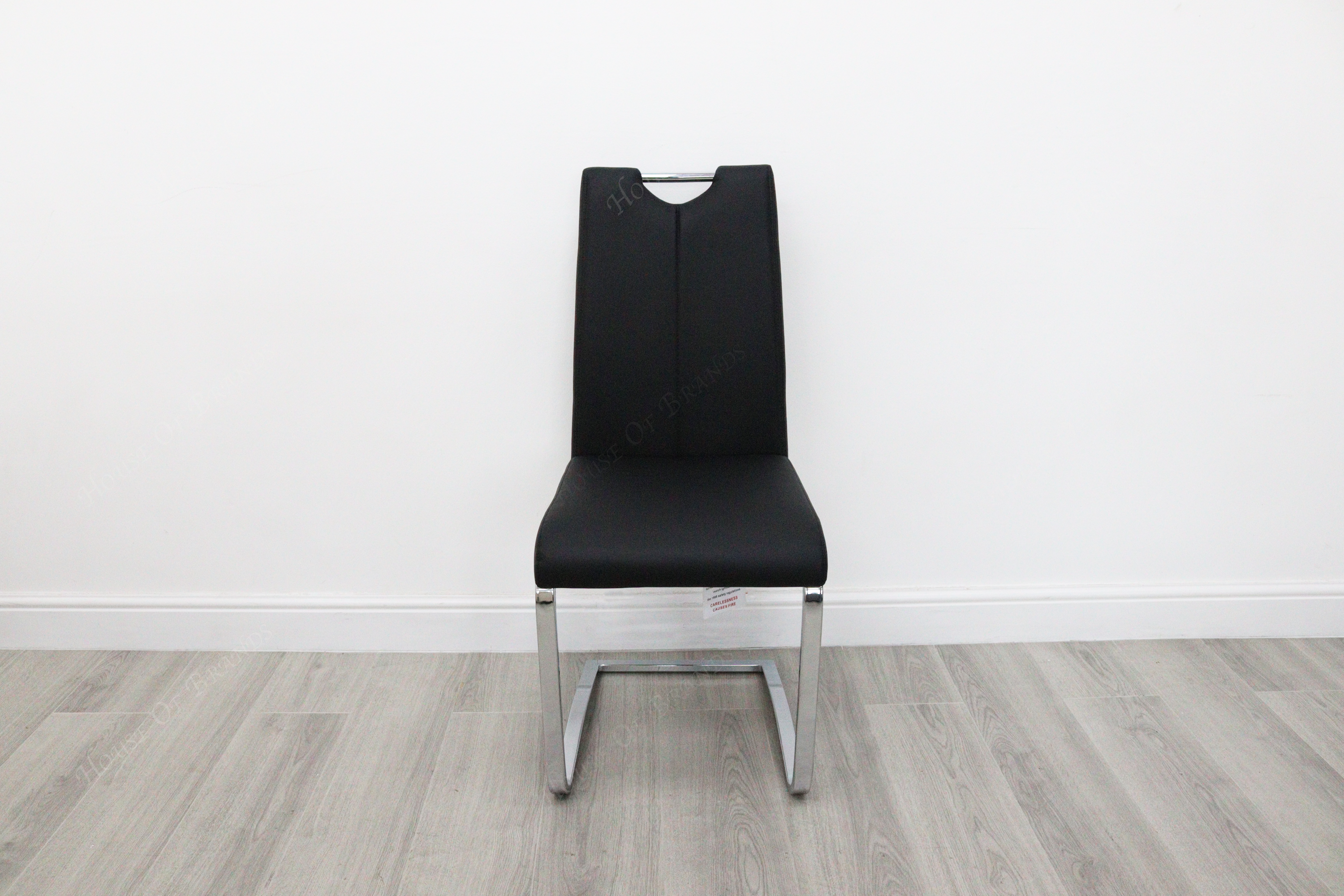 Gabi Black Leather Chairs