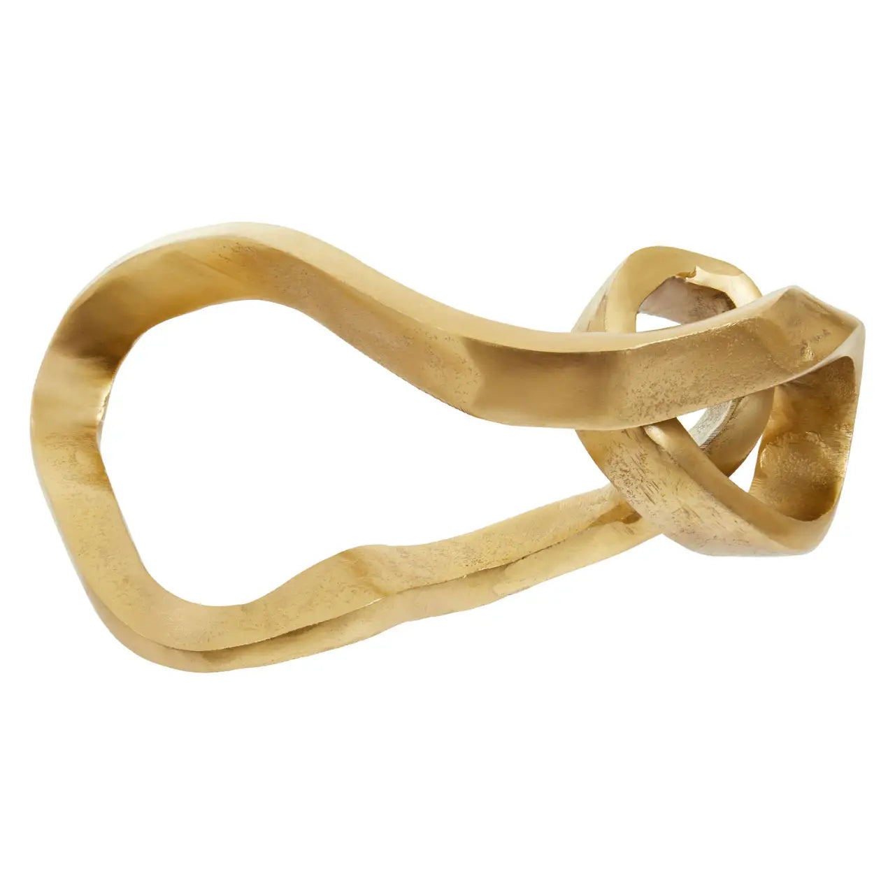 Prato Gold Finish Abstract Knot Sculpture