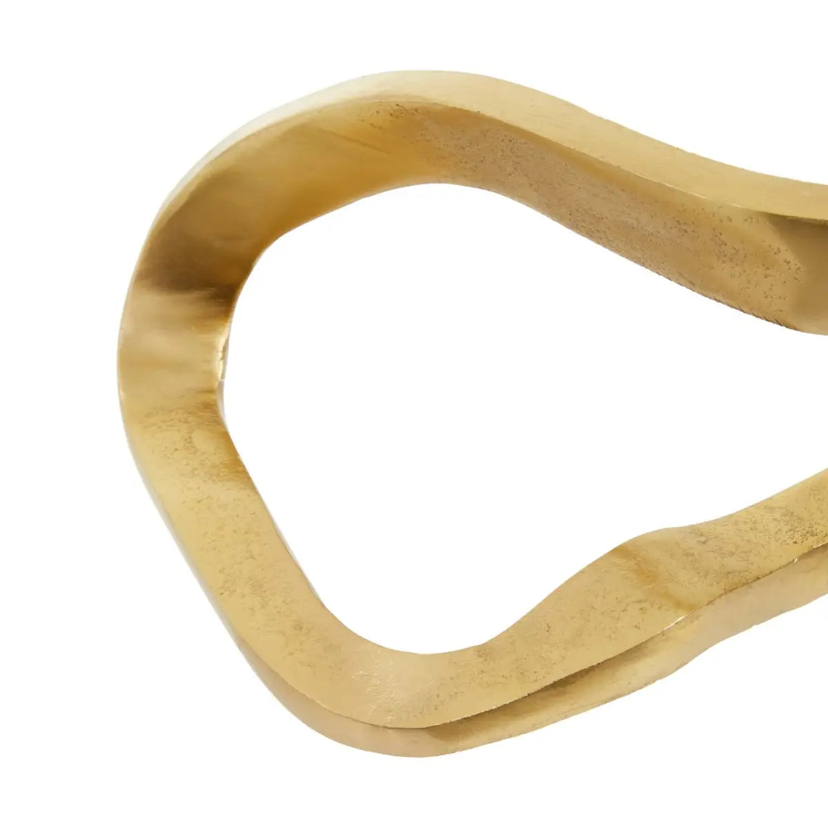 Prato Gold Finish Abstract Knot Sculpture