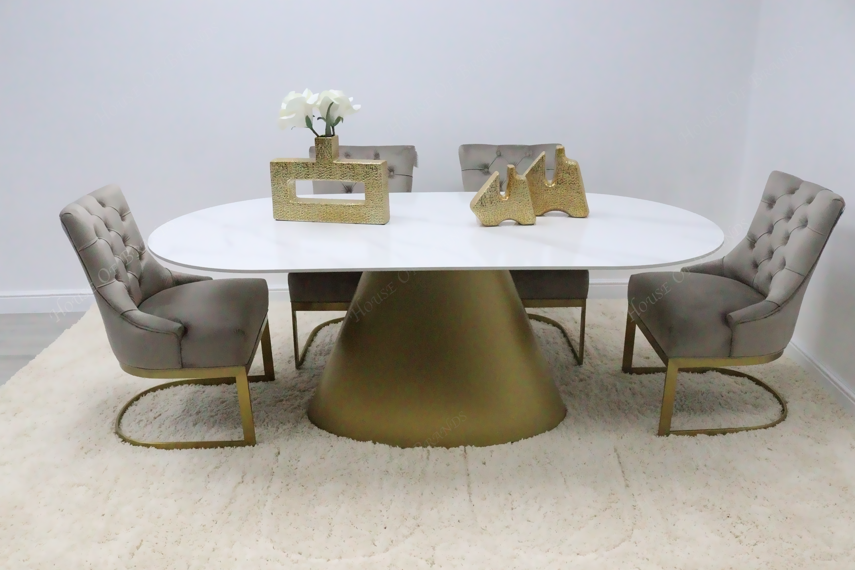 West elm oval marble deals dining table