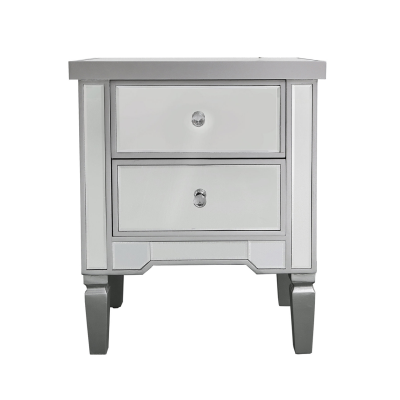 Vista Silver Bedside Cabinet