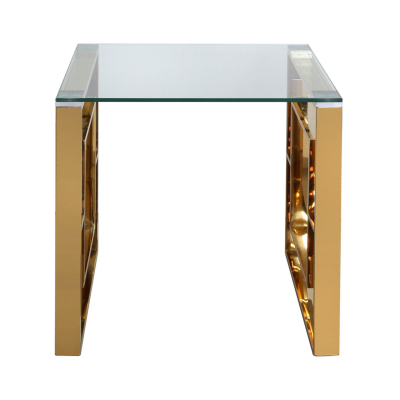 Apex Gold Metal End Table