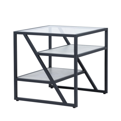 Ibarra Black and Grey End Table