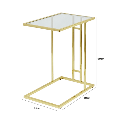 Harry Gold Metal Sofa Table