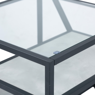 Ibarra Black and Grey End Table