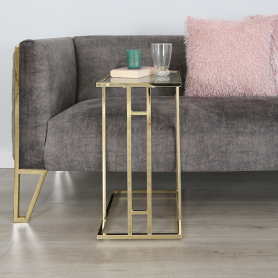 Harry Gold Metal Sofa Table