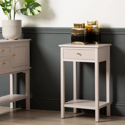 Lindon Summer Grey Wood End Table