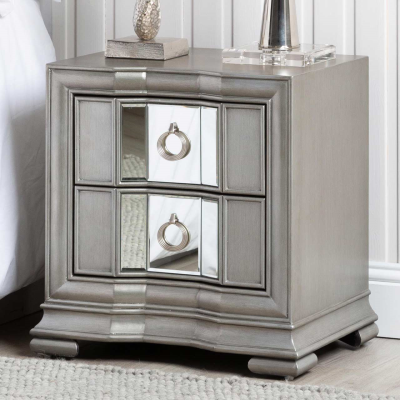 Lucca 2 Drawer Mirror Cabinet