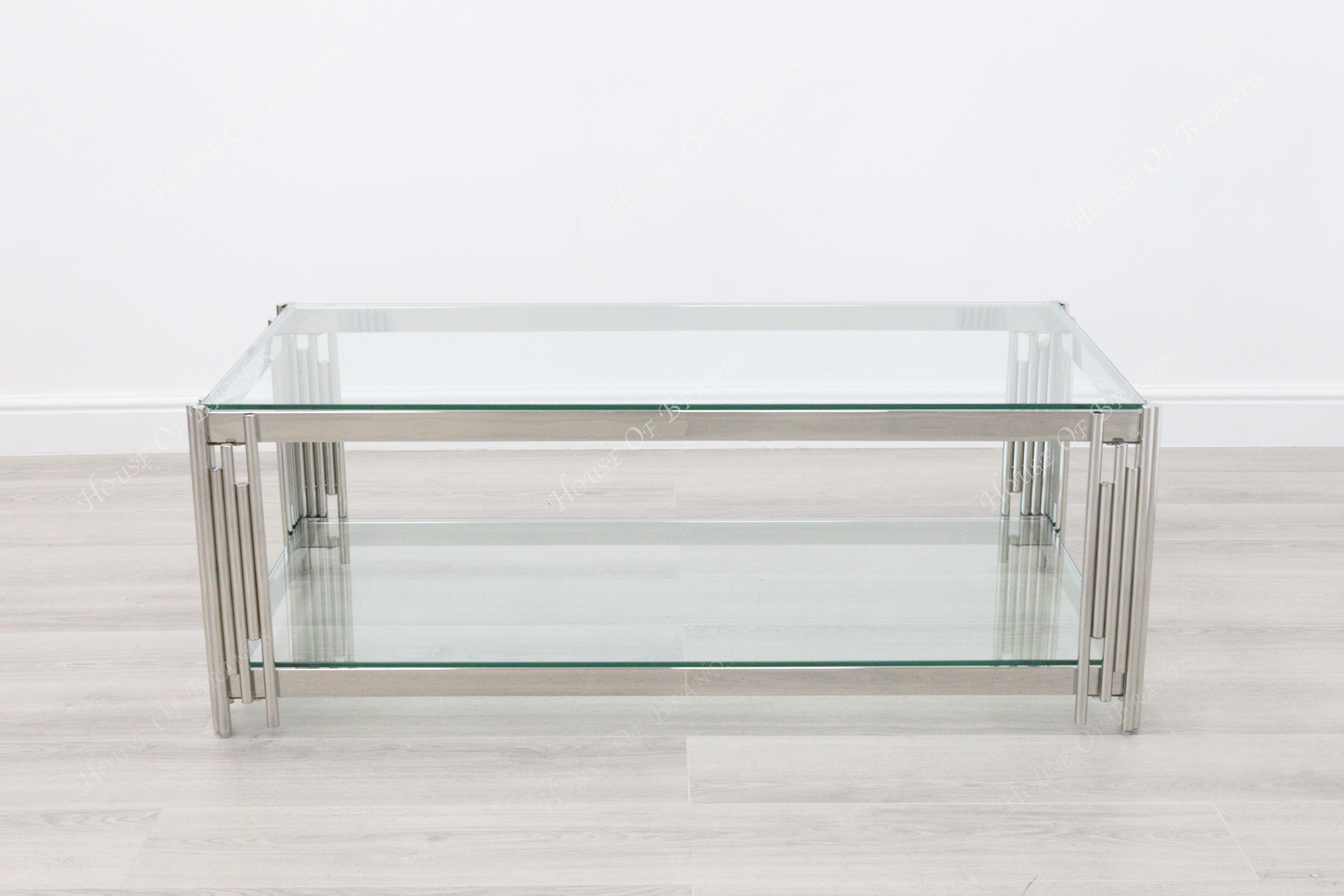 Prague Silver Mirrored Coffee Table