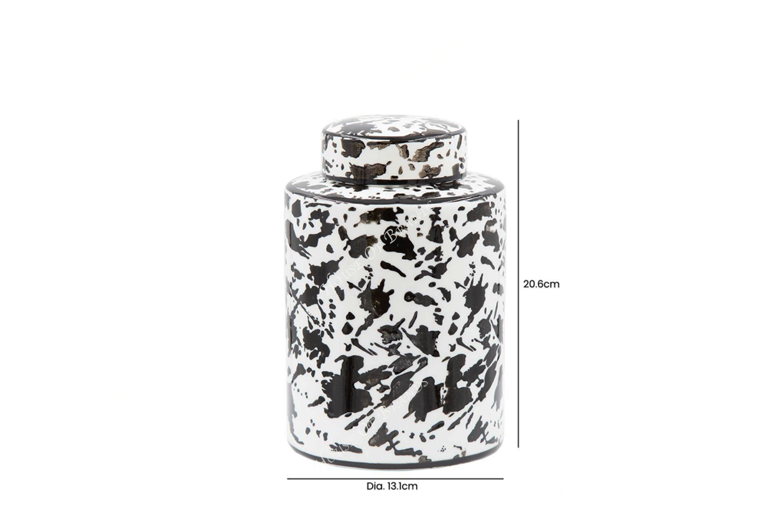 Black & White Abstract Ginger Jars