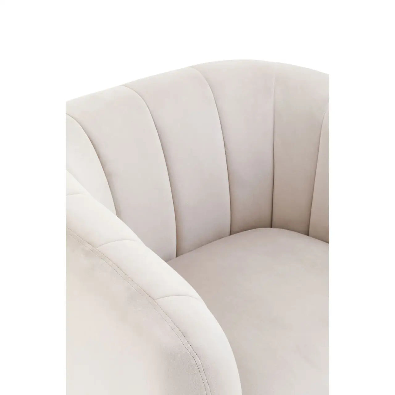 Yasmin Silver Grey Velvet Channel Detail Armchair