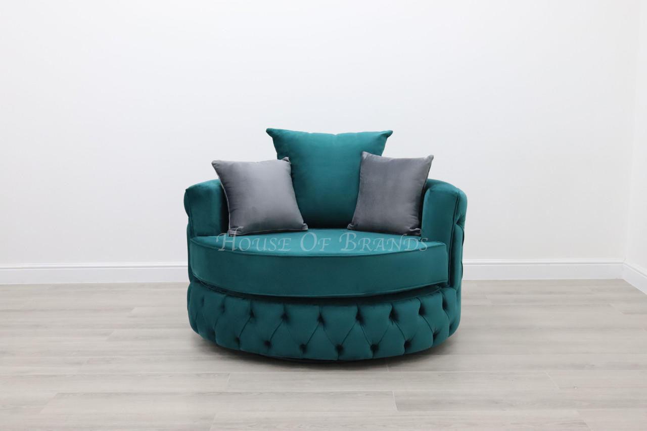 House Of Brands Fully Upholstered Swivel Chair 