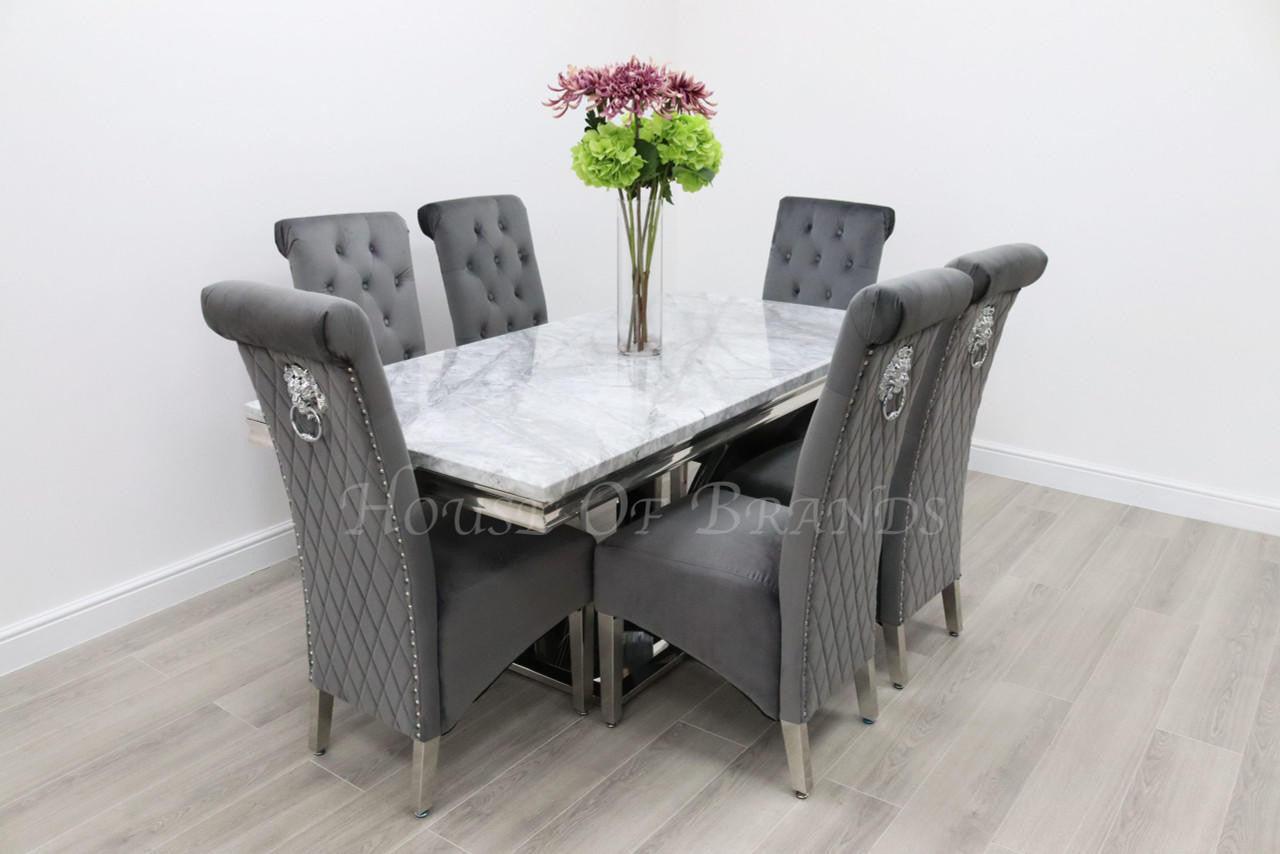 House Of Brands Sicily Table andamp; 6 Leon Chairs