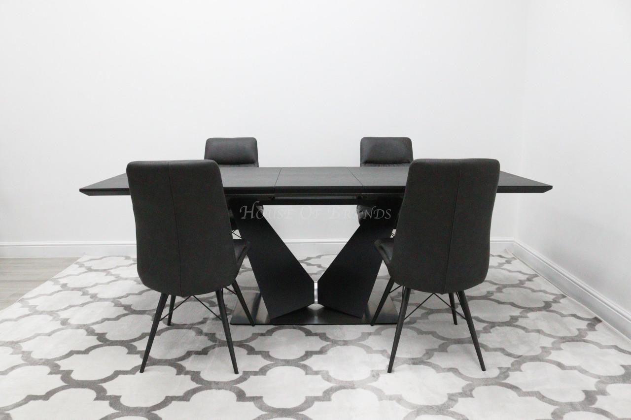 House Of Brands Windsor Extendable Table & Alanya Chairs 