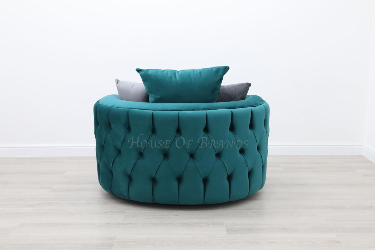 House Of Brands Fully Upholstered Swivel Chair 