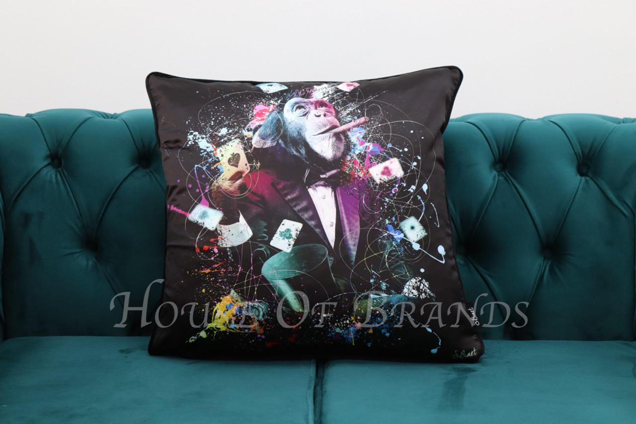 House Of Brands Pop Monkey Poker Cushion 