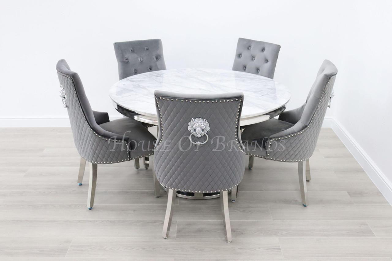 House Of Brands 1.3m Round Sorrento and 4 Madrid Chairs