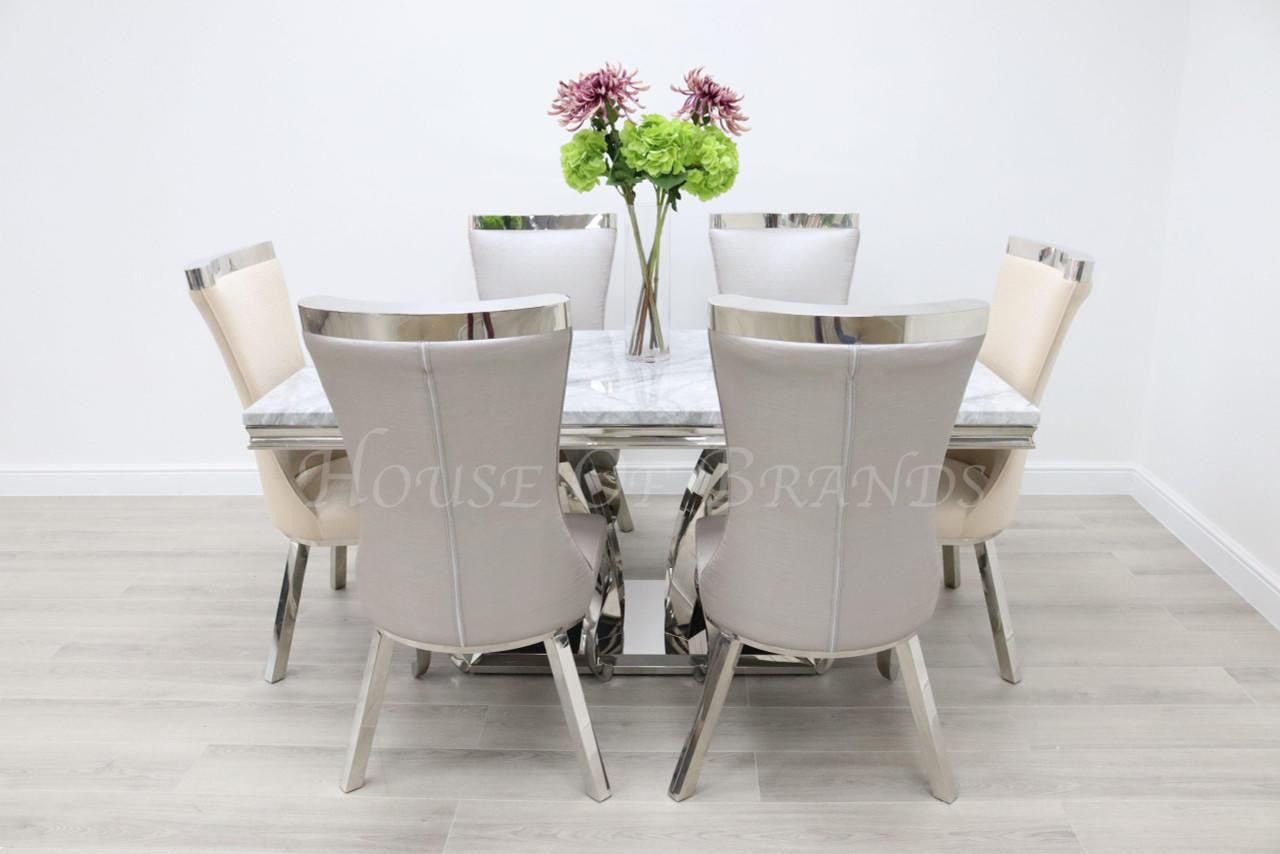 House Of Brands Sicily Table andamp; 6 Tunis Chairs