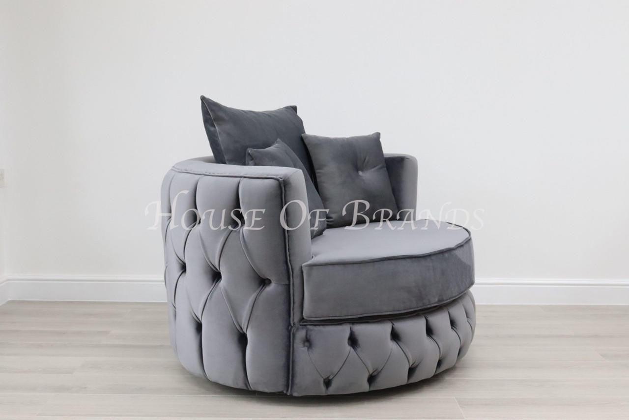 House Of Brands Fully Upholstered Swivel Chair