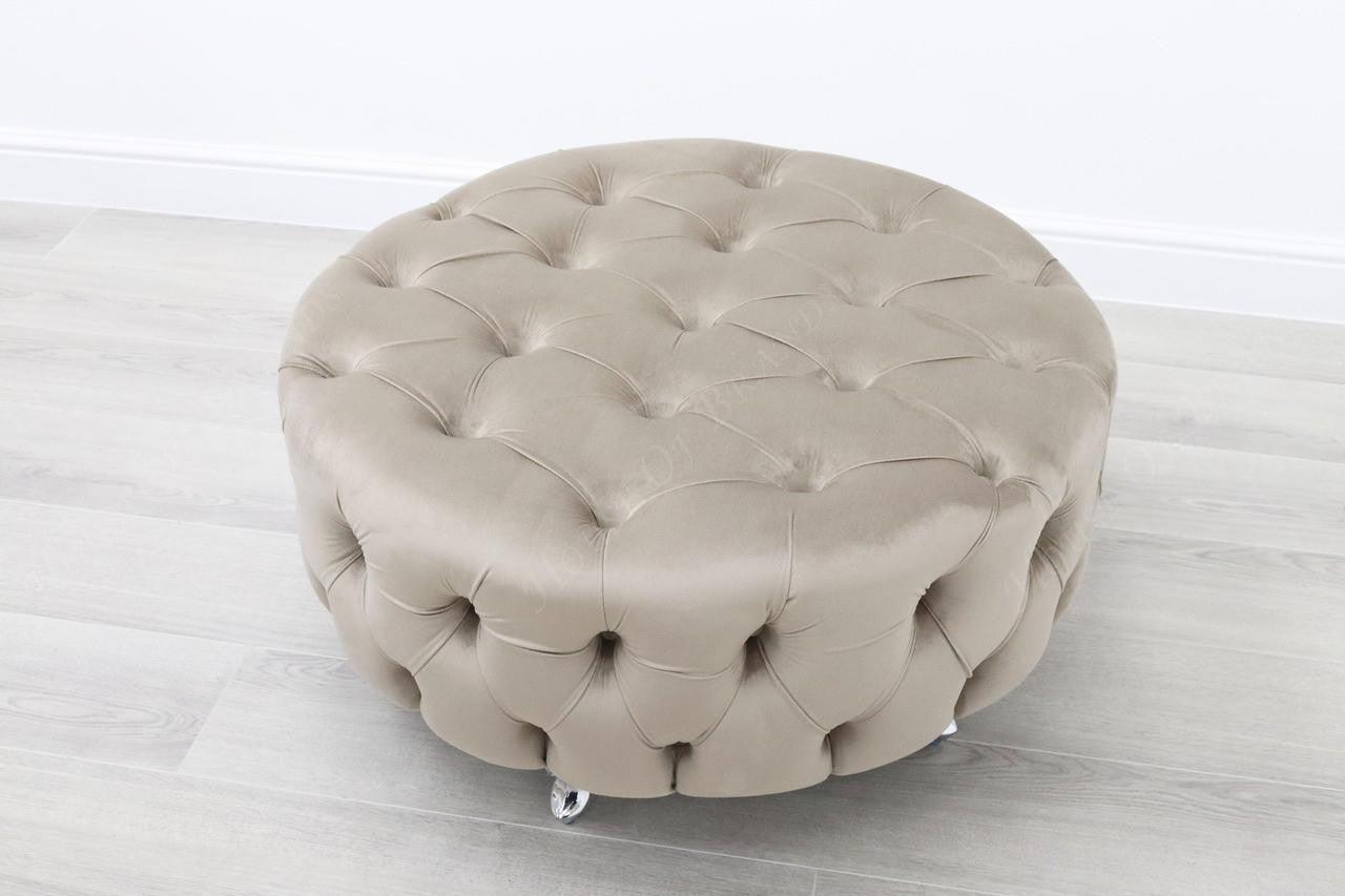 House Of Brands Upholstered Round Coffee Table 