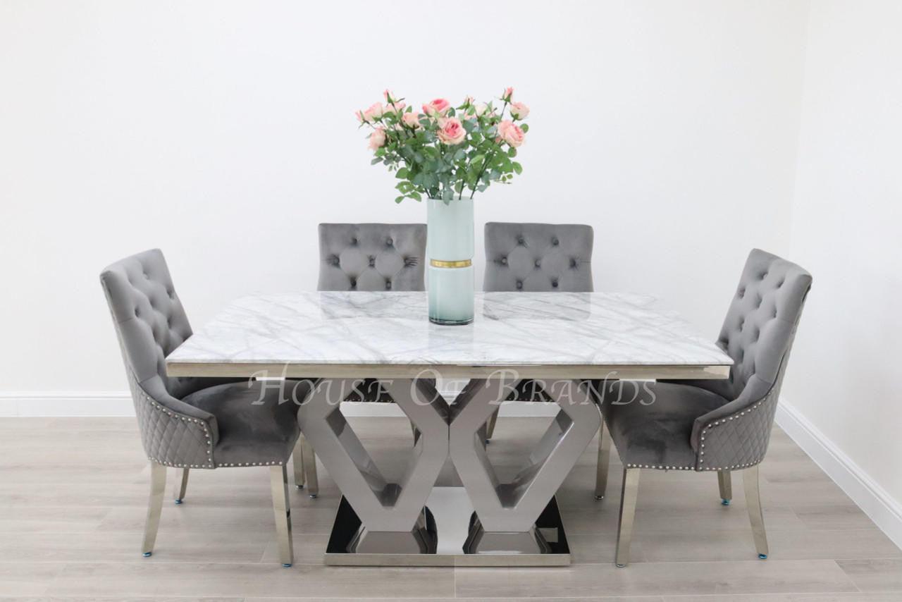 House Of Brands Amalfi Table and 4 Madrid Chairs