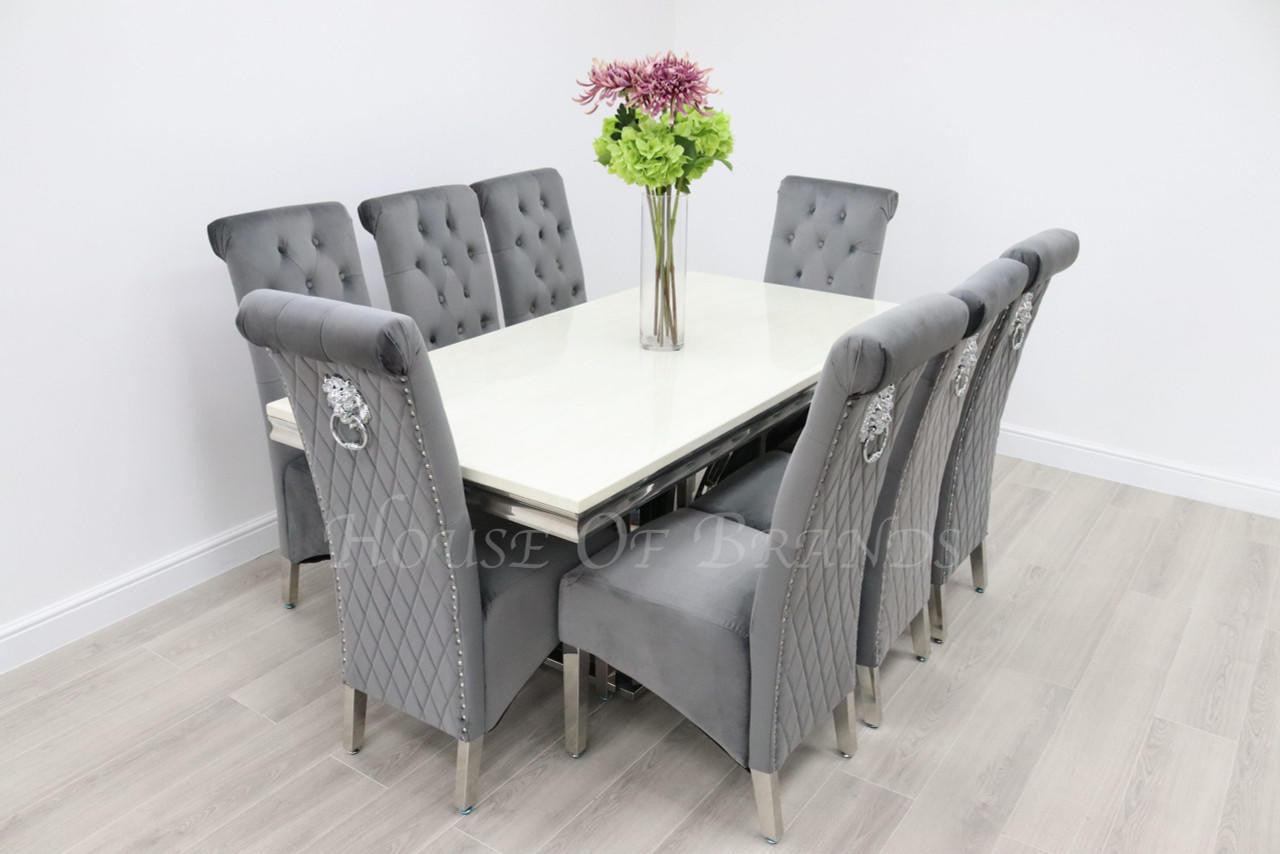 House Of Brands Sicily Table andamp; 8 Leon Chairs
