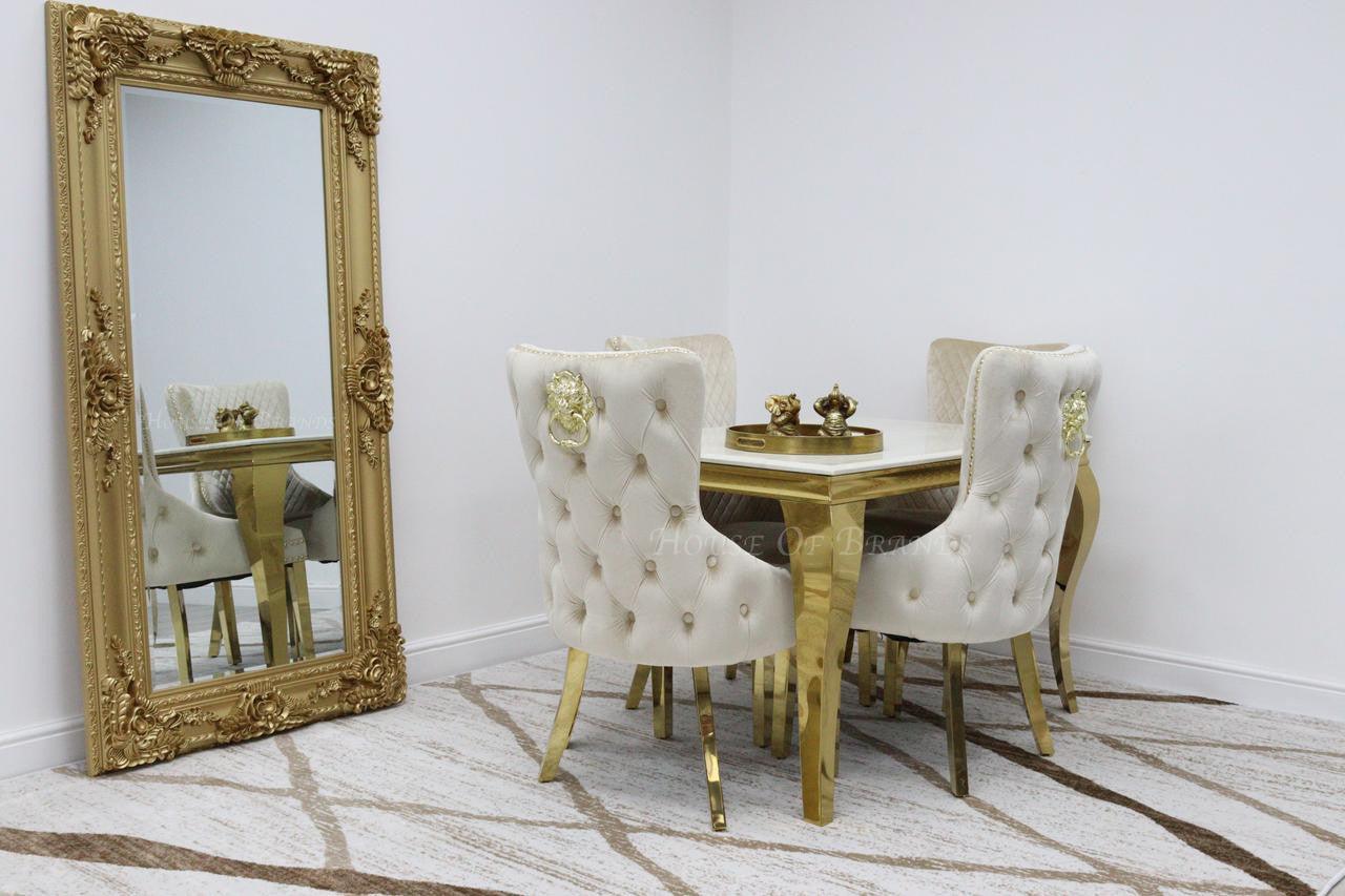 House Of Brands 1.2m Gold Rome & Barcelona Chairs