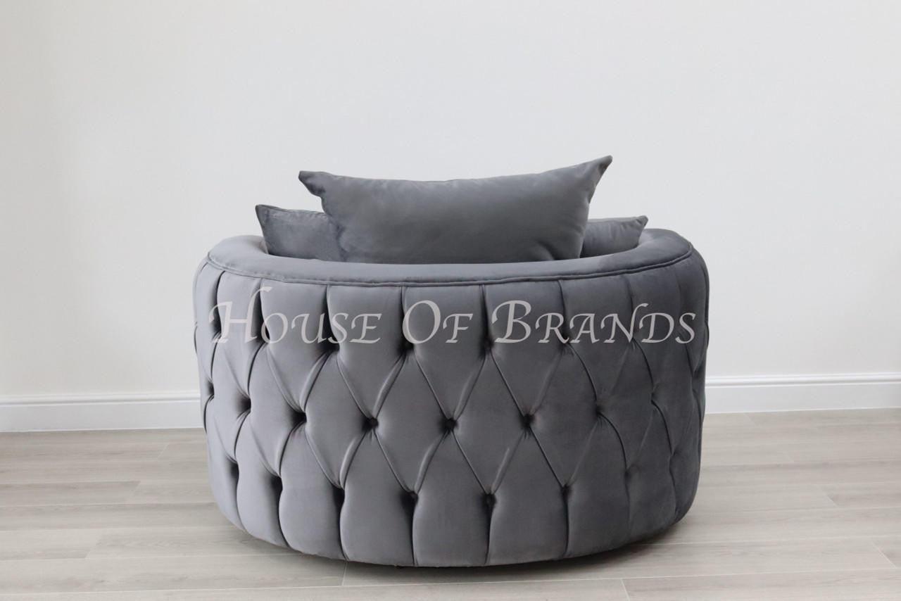 House Of Brands Fully Upholstered Swivel Chair