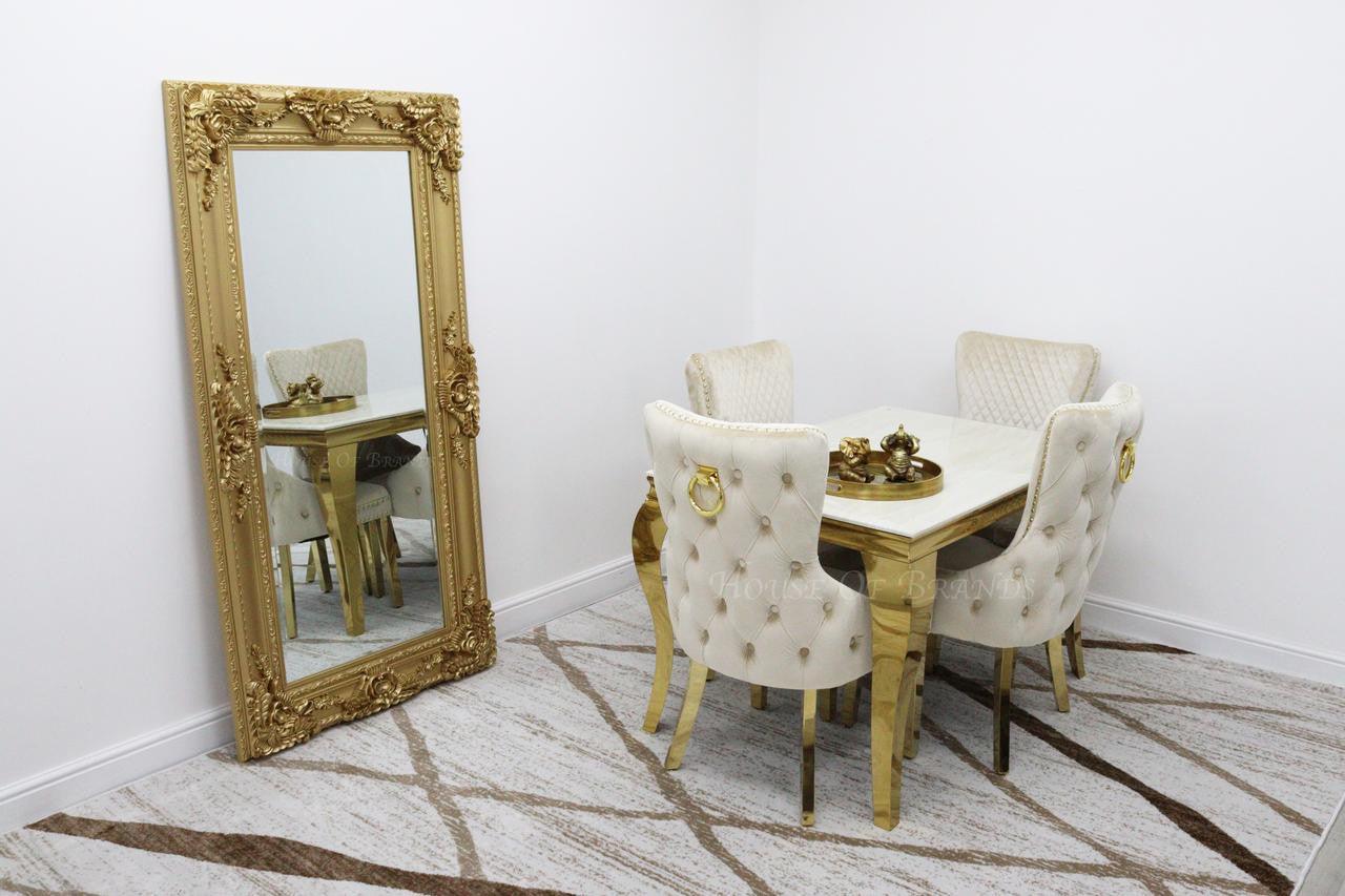 House Of Brands 1.2m Gold Rome & Barcelona Chairs