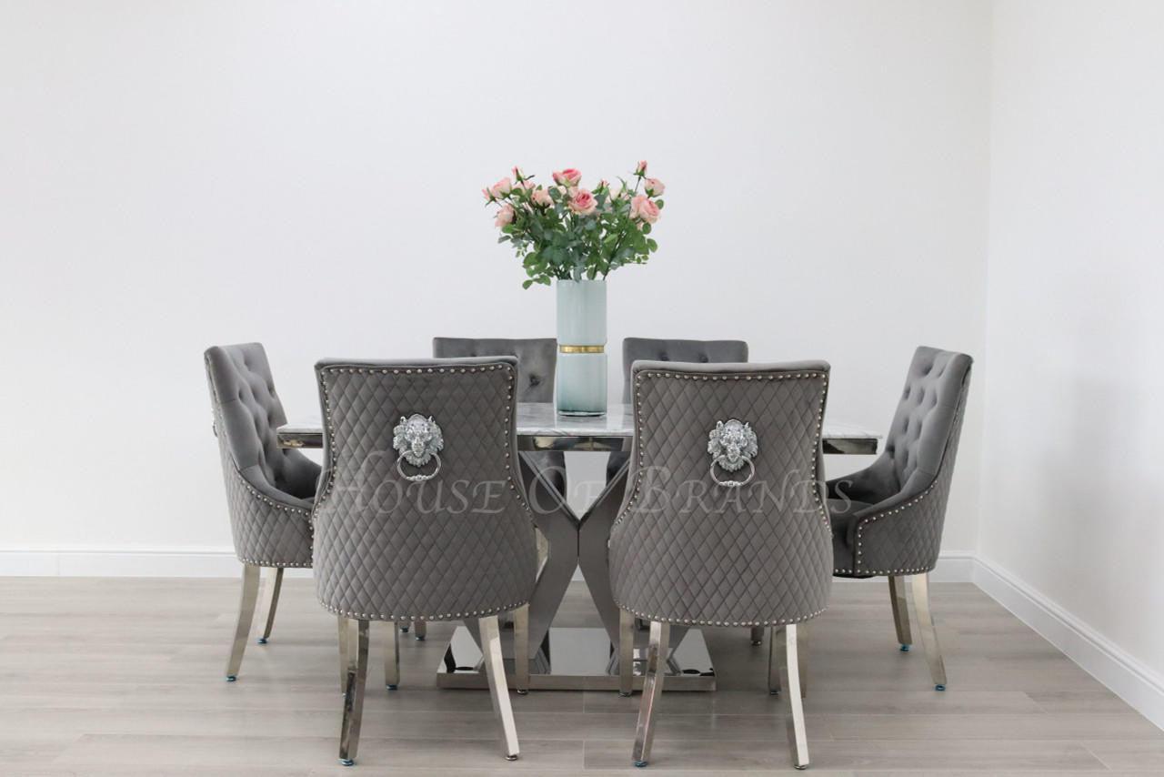 House Of Brands Amalfi Table and 6 Madrid Chairs