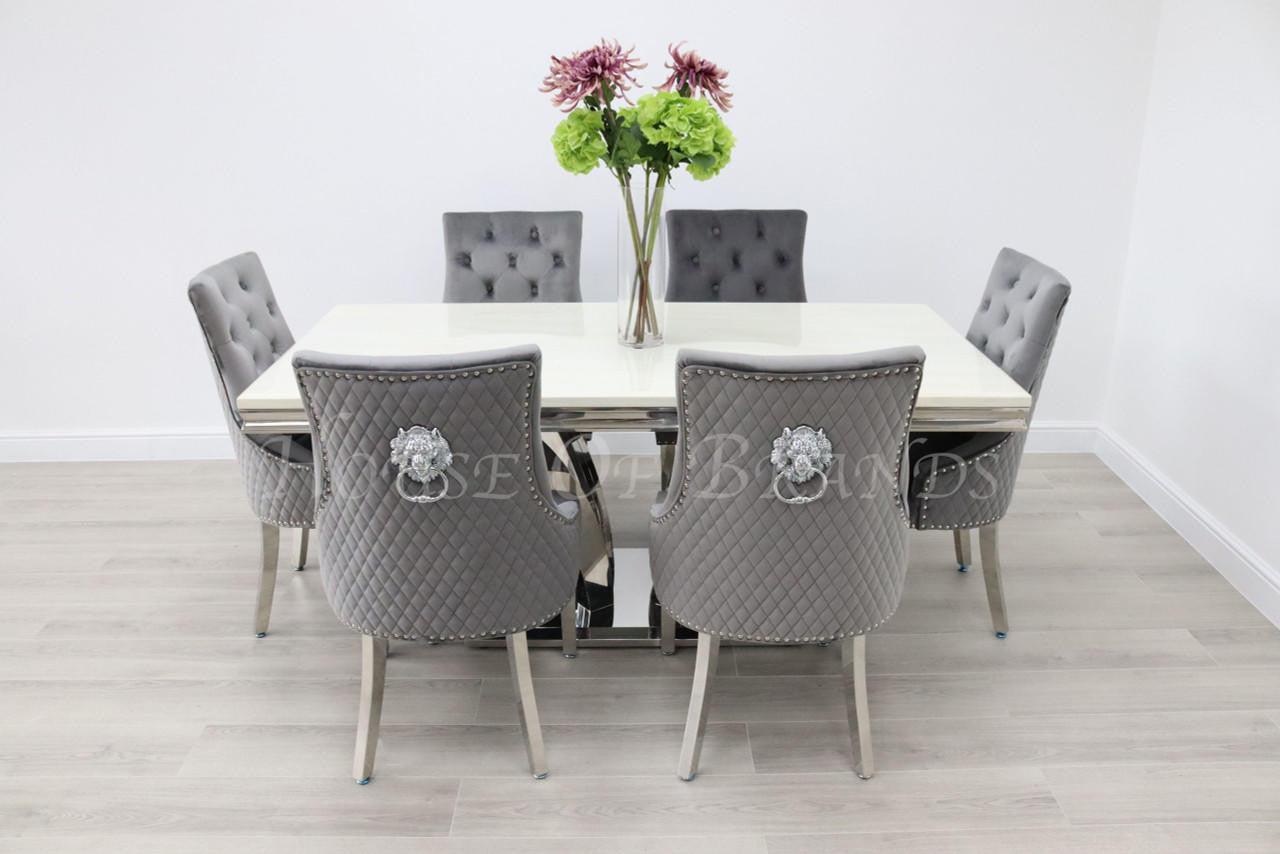 House Of Brands Sicily Table andamp; 6 Madrid Chairs