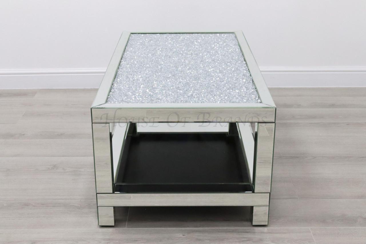 House Of Brands Maisse 2-Tier Crushed Diamond Coffee Table