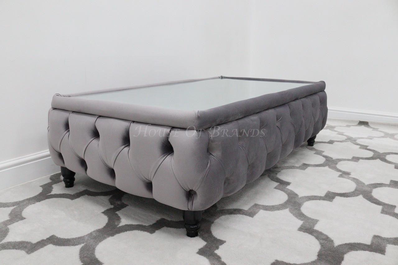 House Of Brands Upholstered Rectangular Coffee Table 