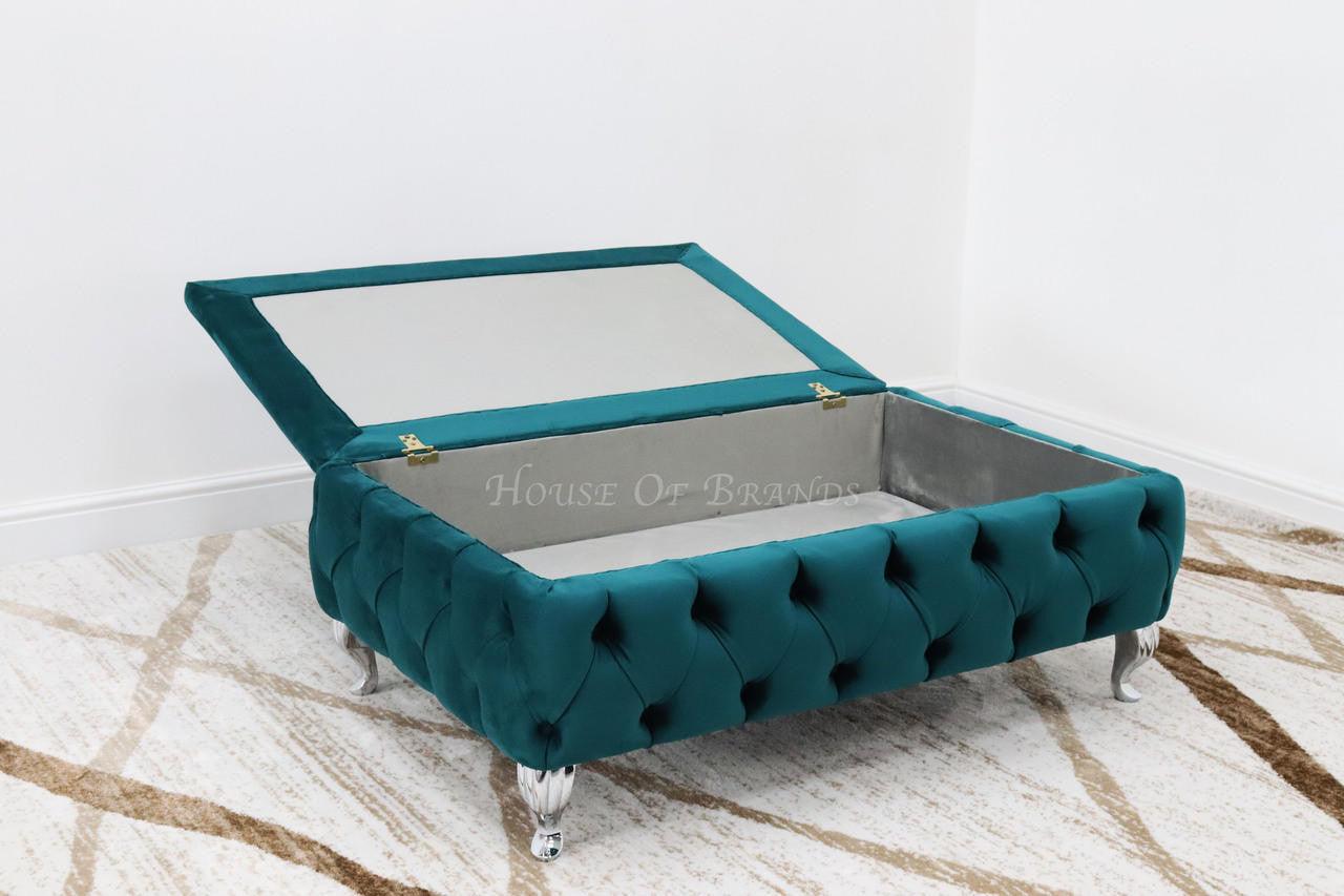 House Of Brands Upholstered Rectangular Coffee Table 