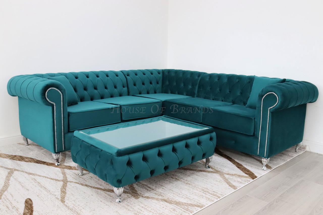 House Of Brands Chesterfield Corner Sofa 