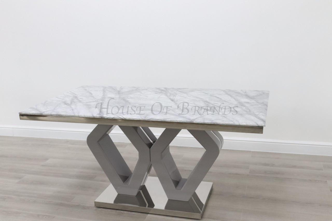 Amalfi marble store dining table