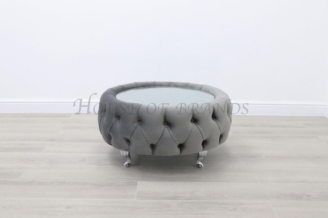 House Of Brands Upholstered Round Coffee Table 