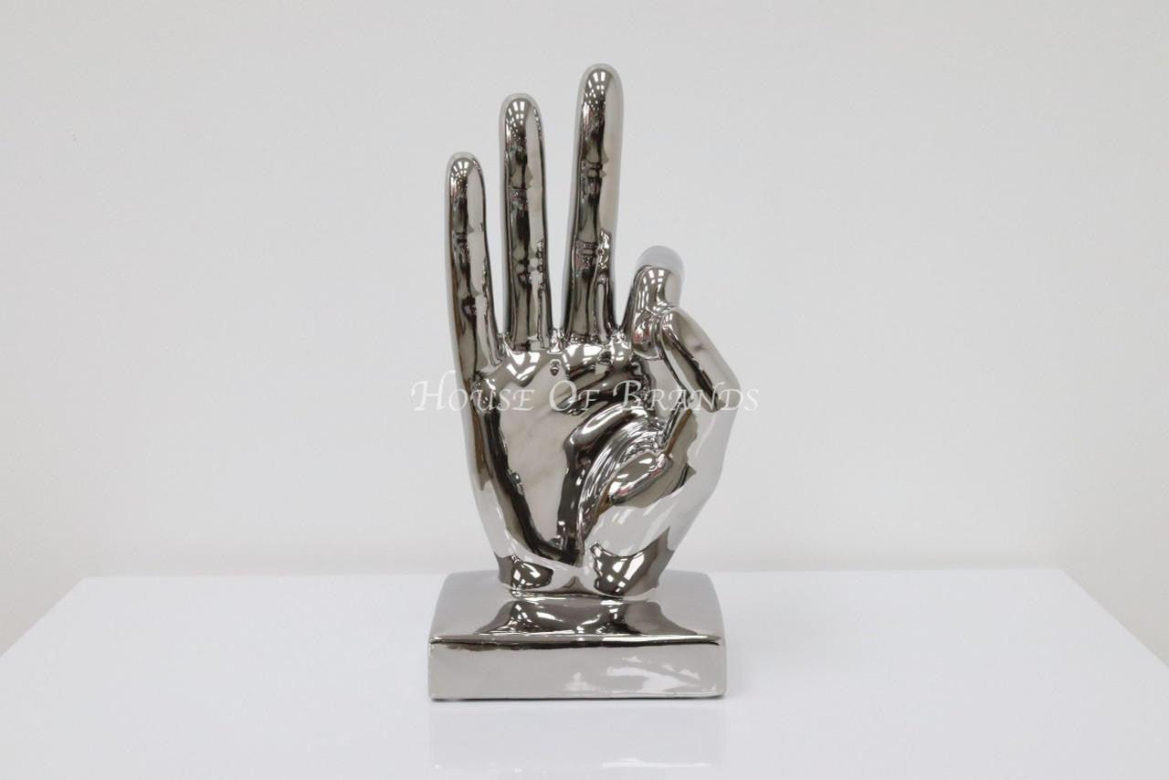 House Of Brands Large OK hand -Silver