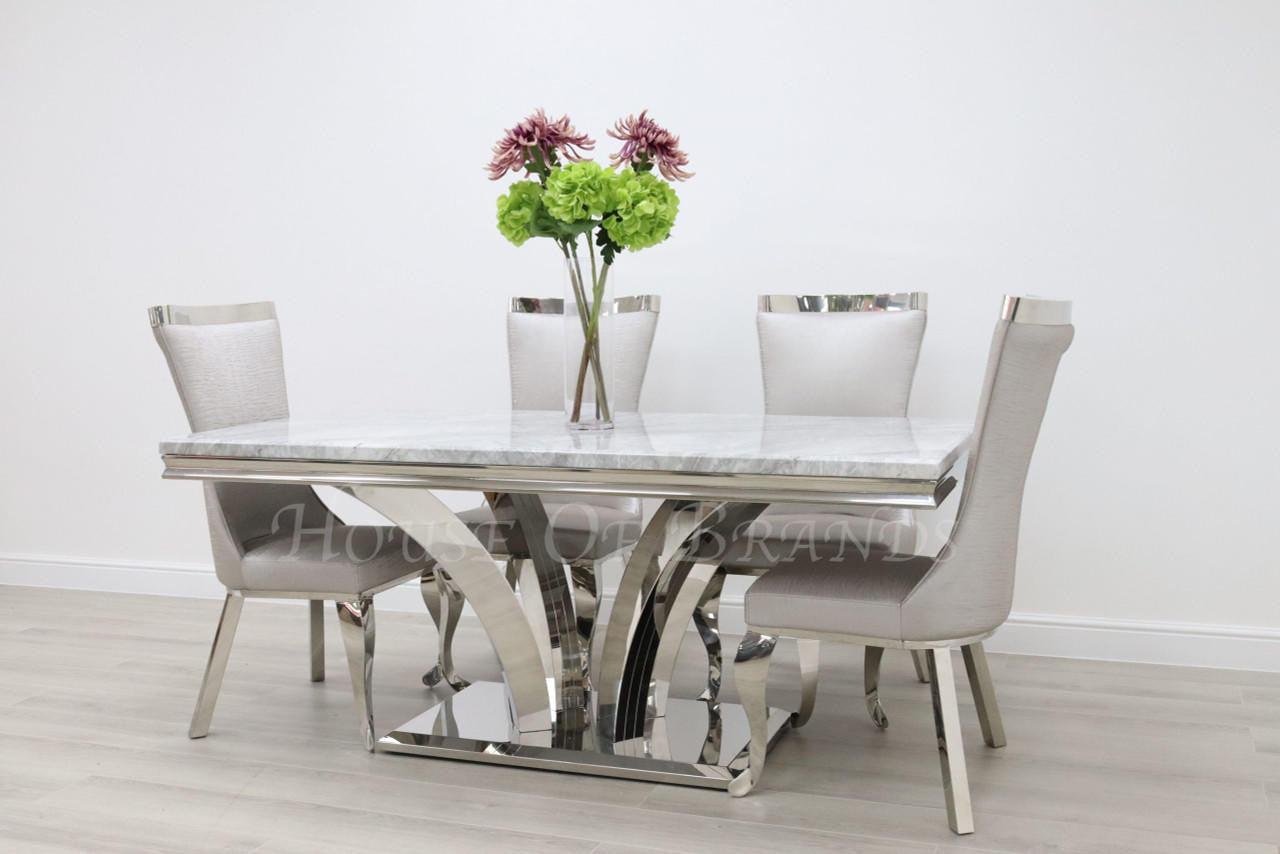 House Of Brands Sicily Table andamp; 4 Tunis Chairs