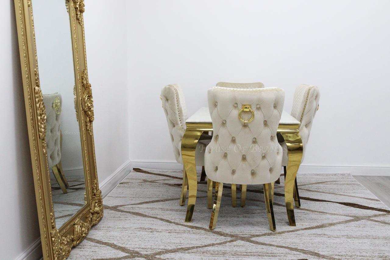 House Of Brands 1.2m Gold Rome & Barcelona Chairs