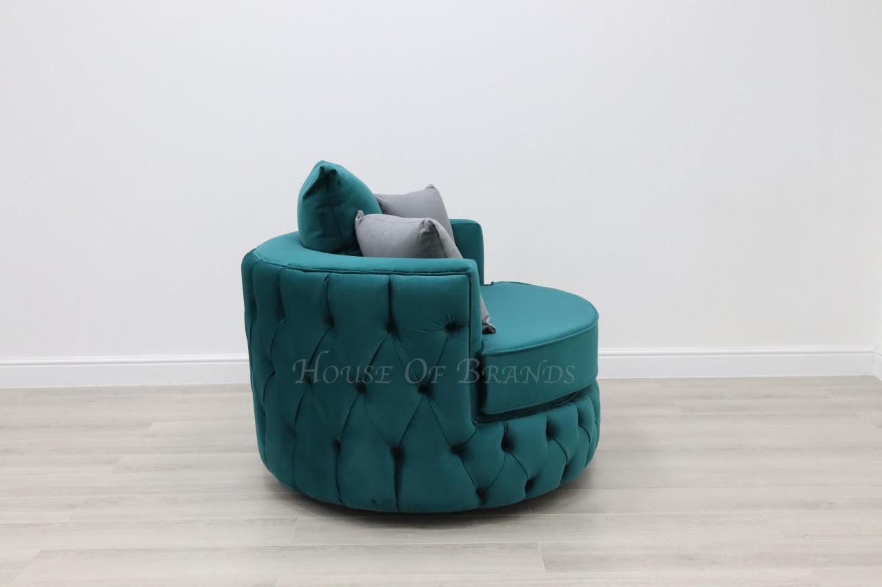 House Of Brands Fully Upholstered Swivel Chair 