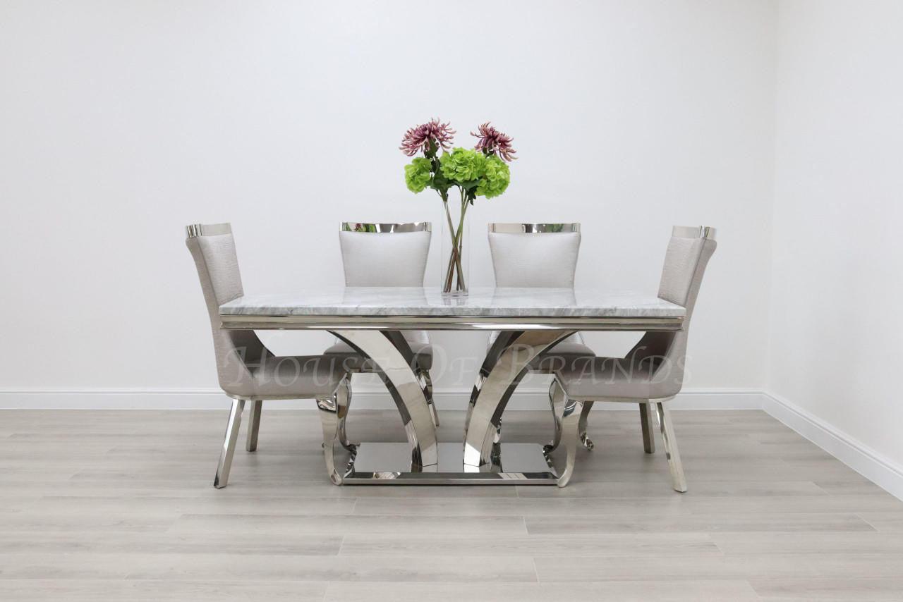 House Of Brands Sicily Table andamp; 4 Tunis Chairs