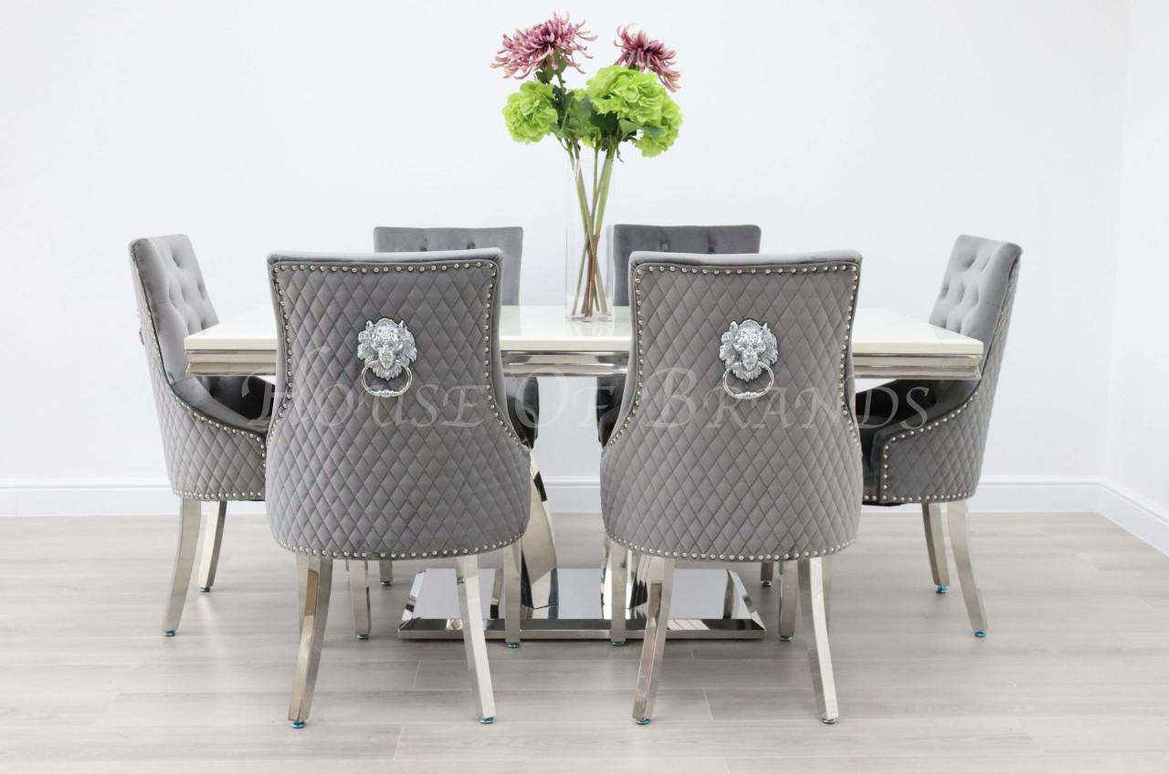 House Of Brands Sicily Table andamp; 6 Madrid Chairs