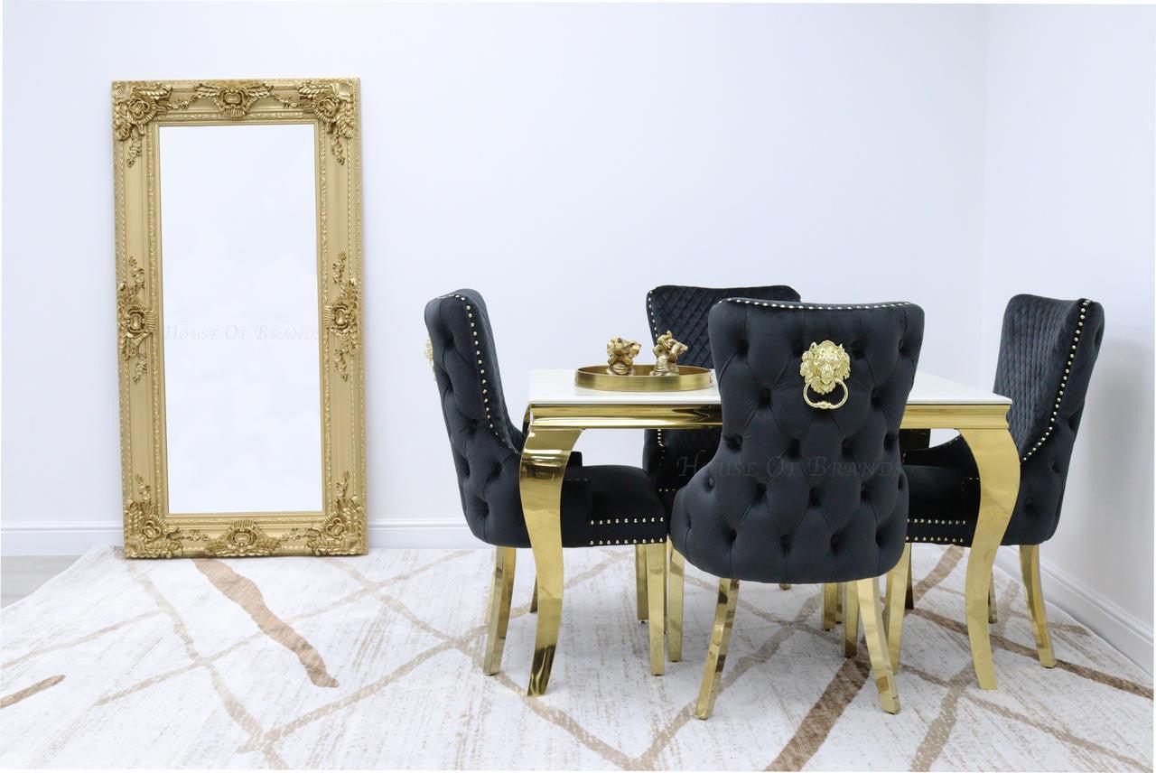 House Of Brands 1.2m Gold Rome & Barcelona Chairs