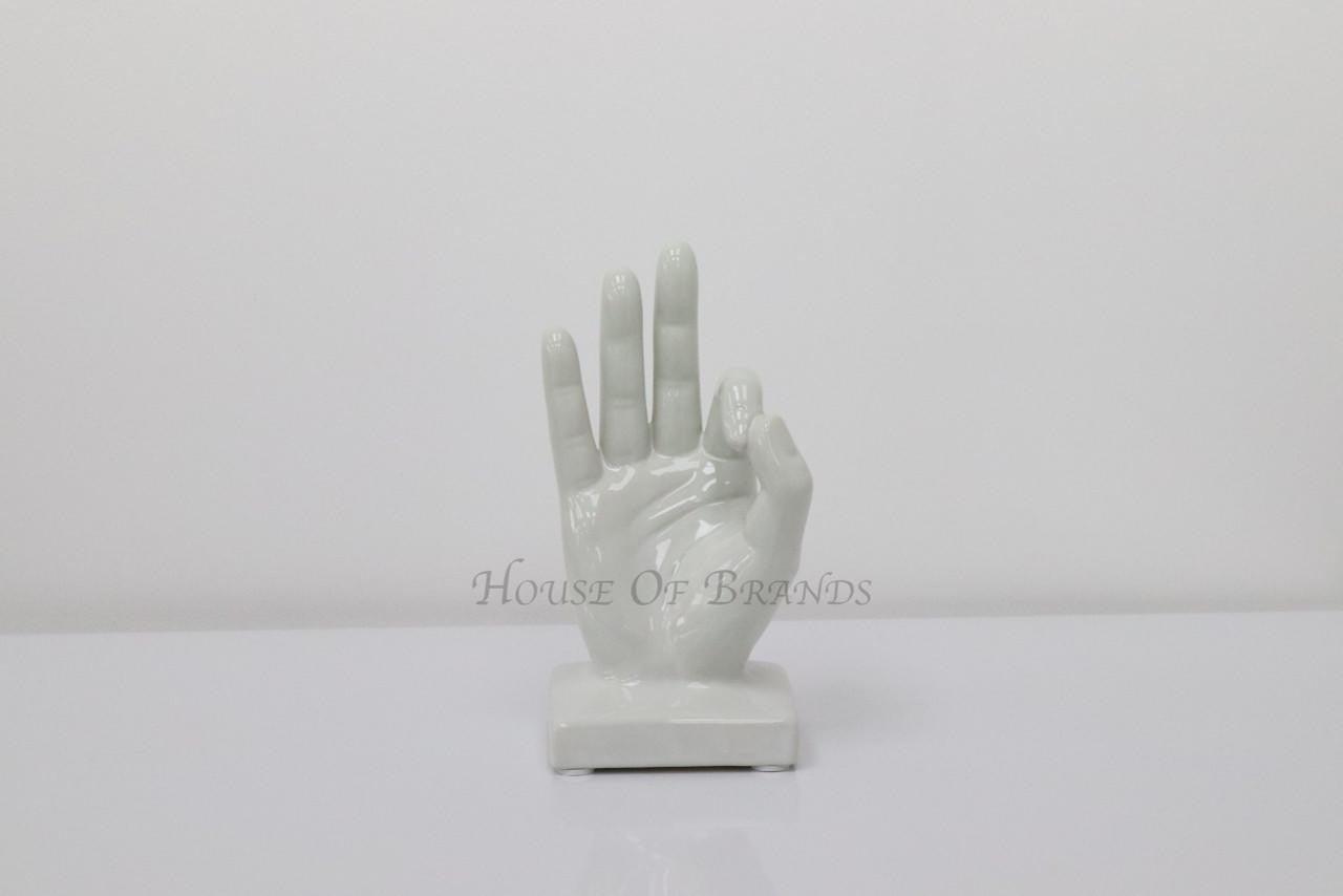 House Of Brands Small OK Hand -White